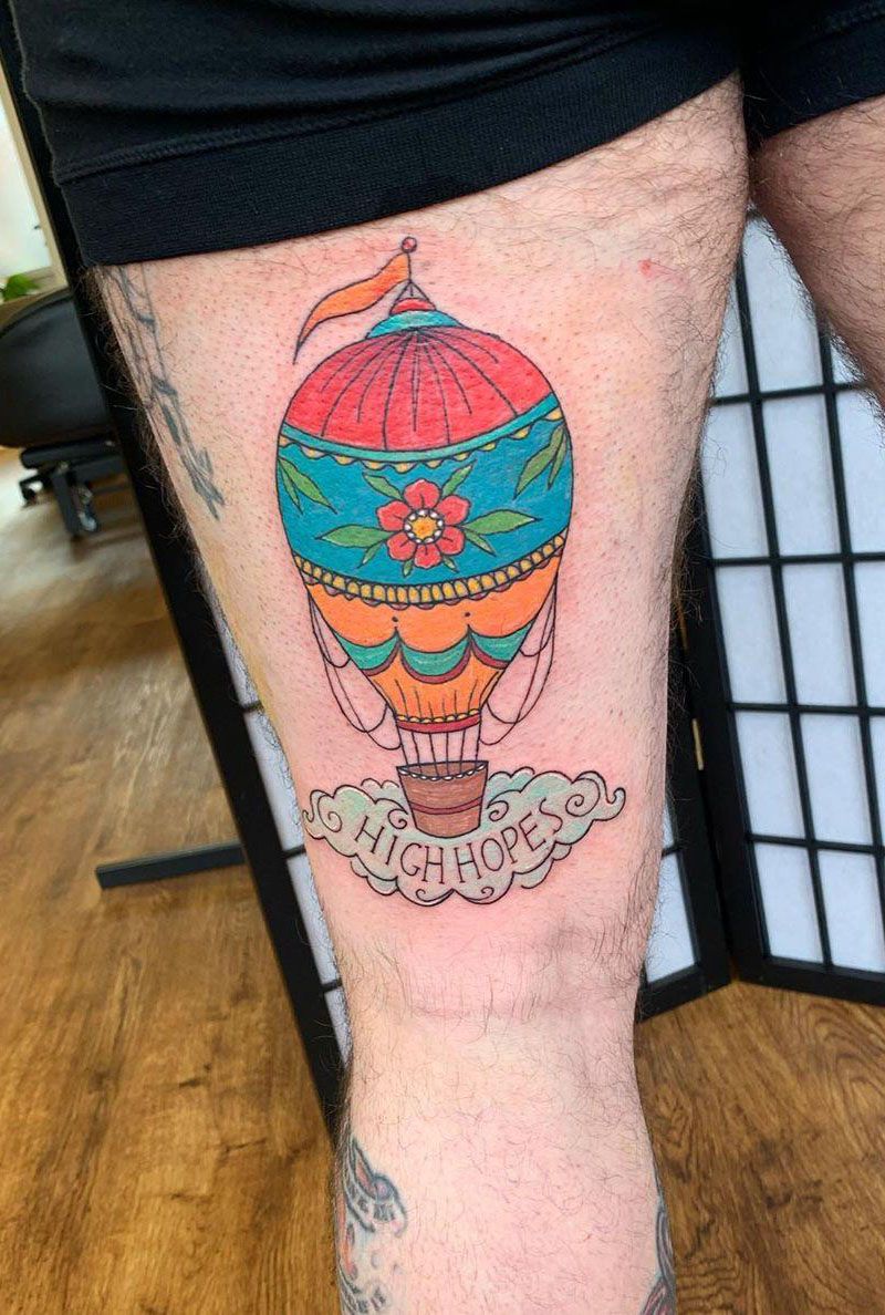 30 Pretty Hot Air Balloon Tattoos Let You Soar In The Sky