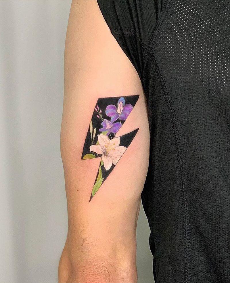 30 Pretty Larkspur Tattoos that Can Enhance Your Temperament