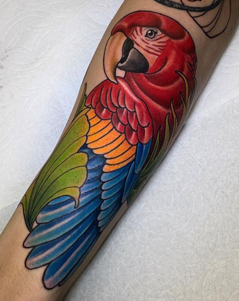 30 Pretty Macaw Tattoos Bring You Happiness