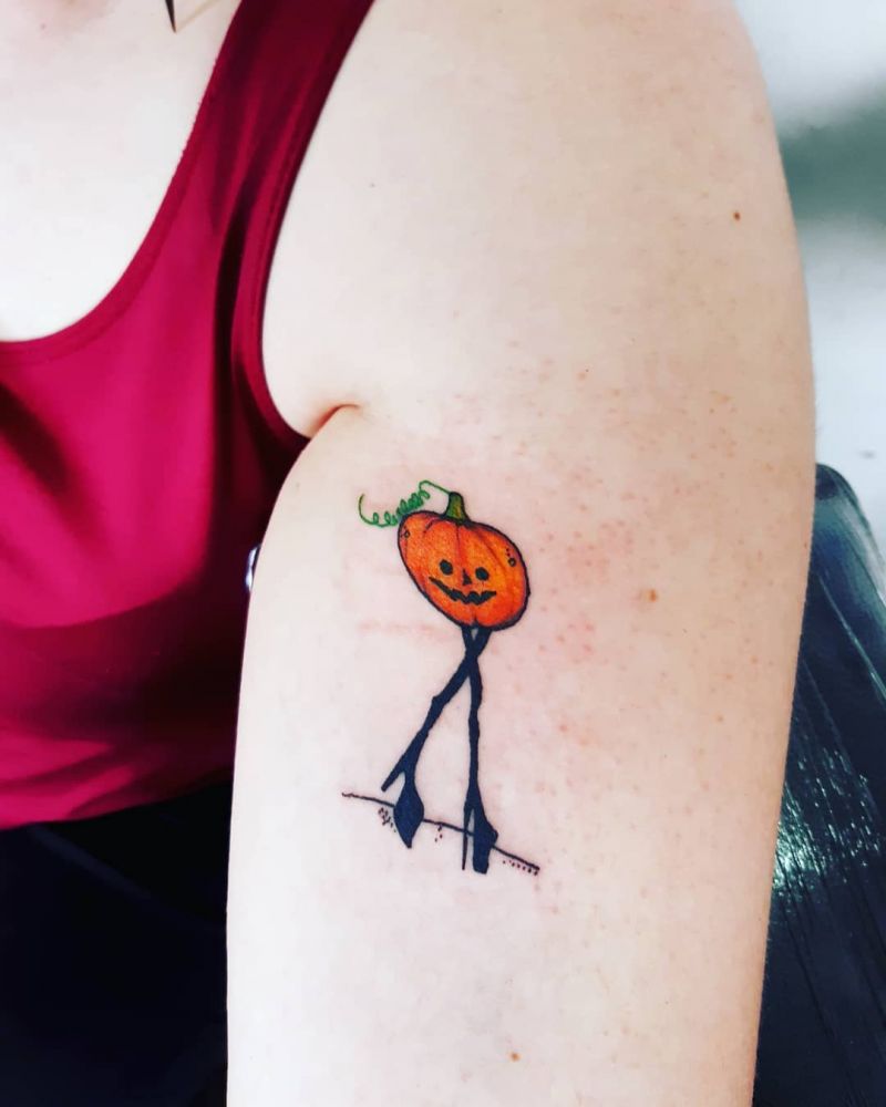 30 Pretty Pumpkin Tattoos You Will Love
