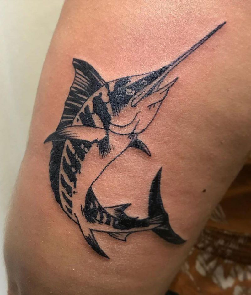 30 Pretty Sailfish Tattoos You Will Love