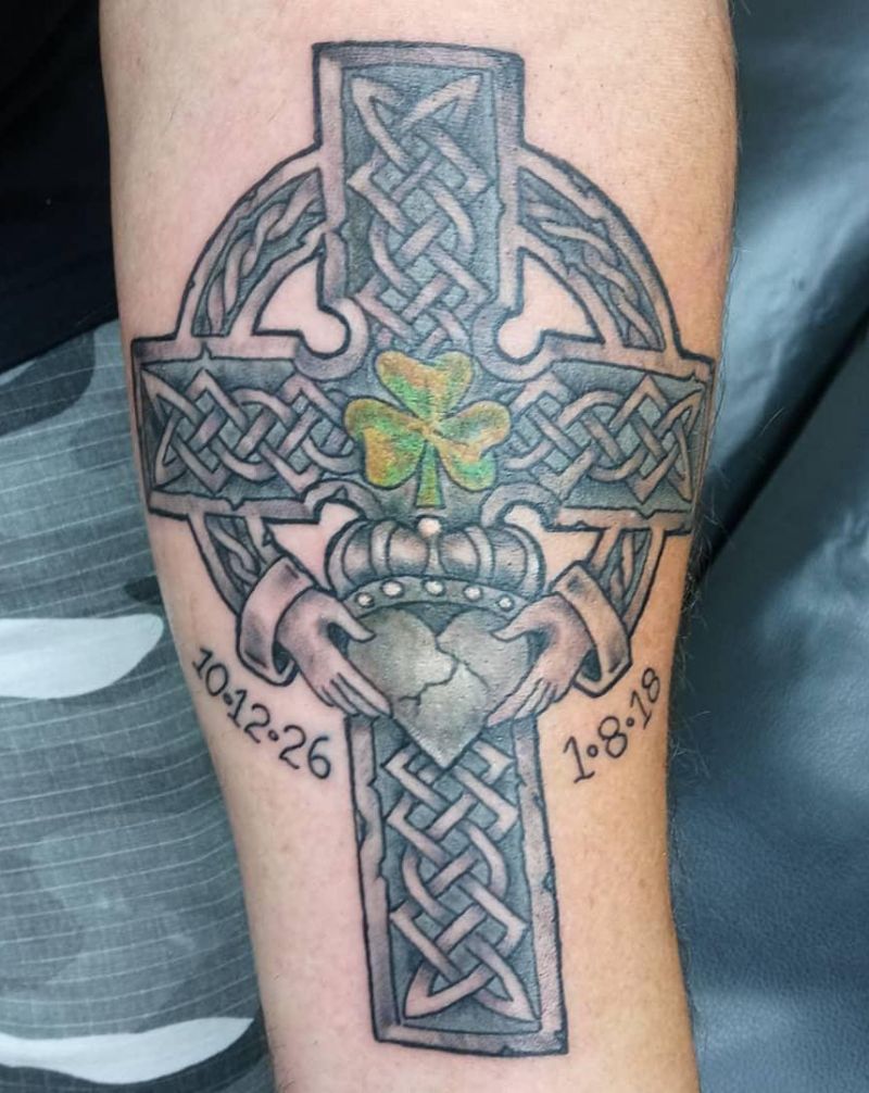 30 Pretty Celtic Cross Tattoos You Will Love