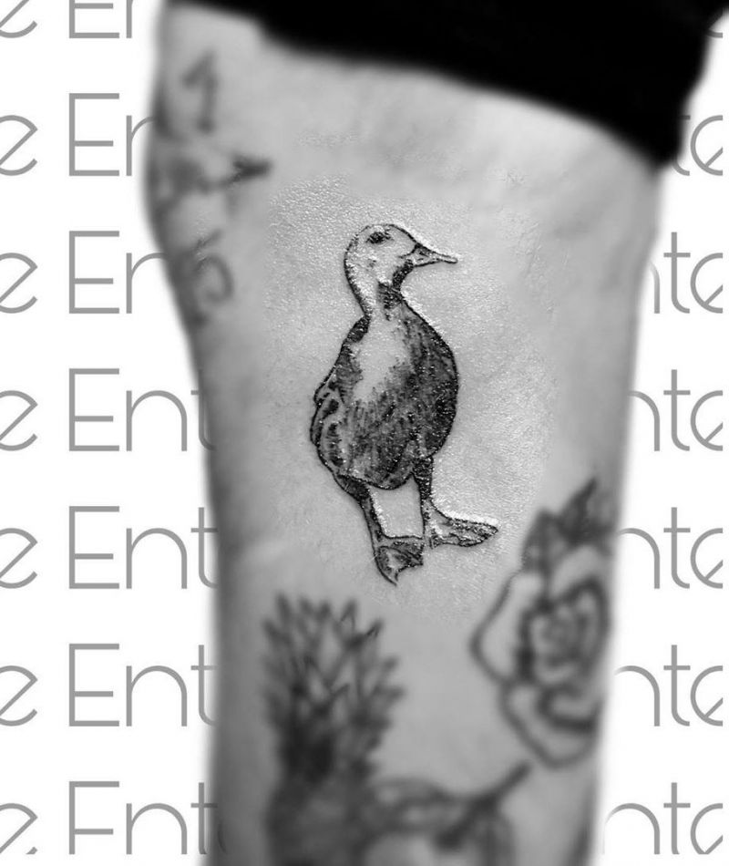 30 Pretty Duck Tattoos Improve Your Temperament