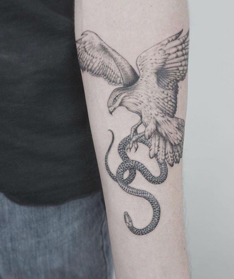 30 Pretty Falcon Tattoos Make You Elegant