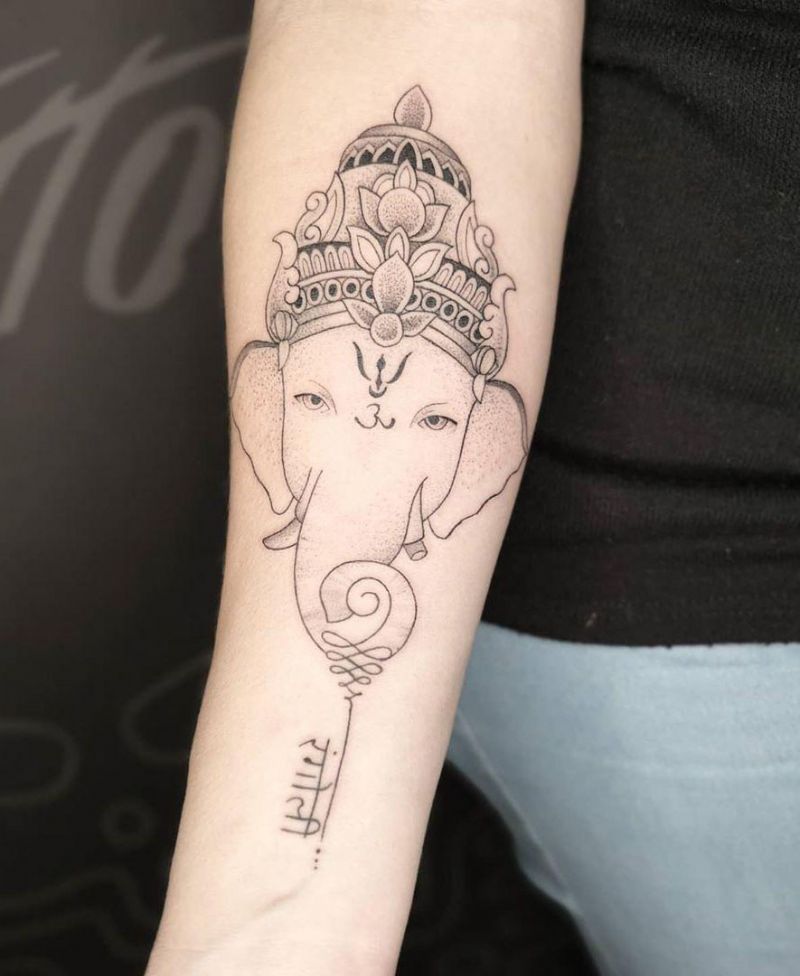 30 Pretty Ganesha Tattoos Make You Charming