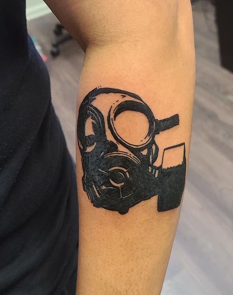 30 Pretty Gas Mask Tattoos You Will Love