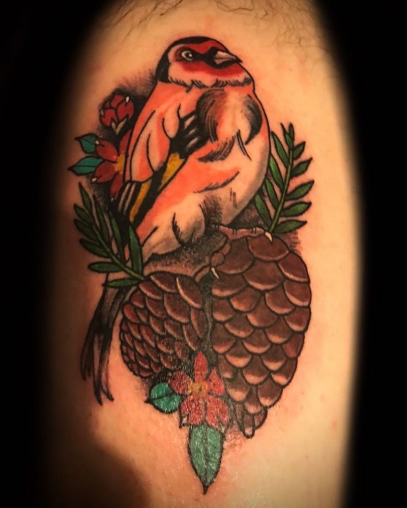 30 Pretty Goldfinch Tattoos to Inspire You