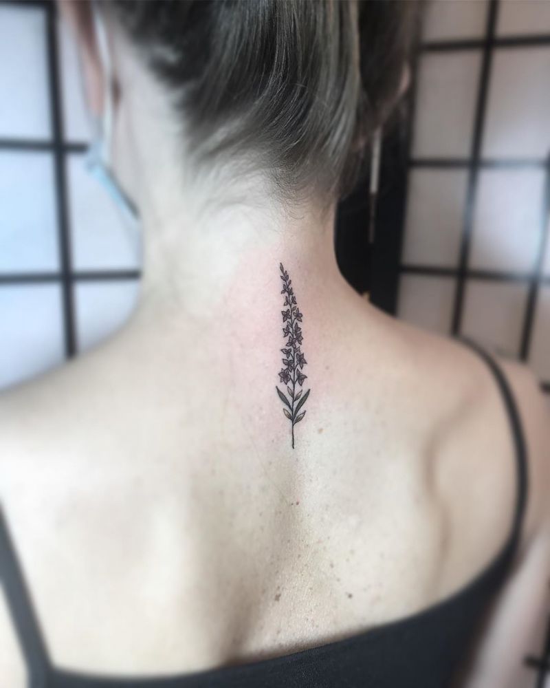 30 Pretty Larkspur Tattoos that Can Enhance Your Temperament