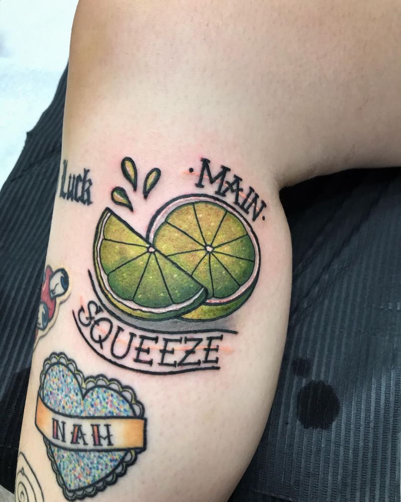 30 Pretty Lime Tattoos You Will Love