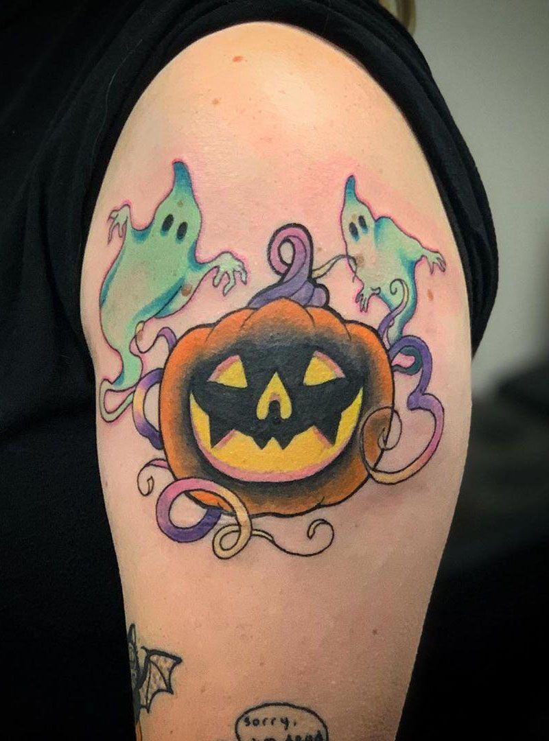 30 Pretty Pumpkin Tattoos You Will Love