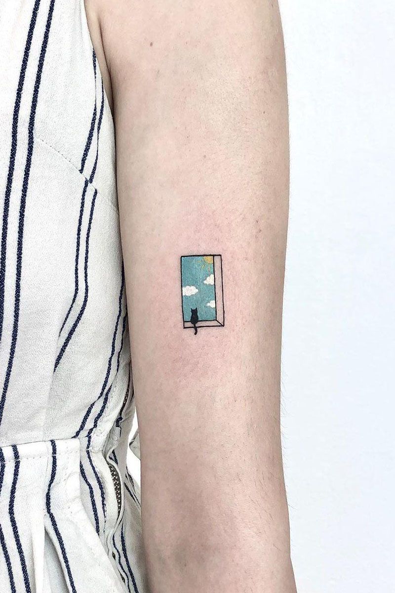 30 Pretty Sky Tattoos Make You Carefree and Joyous