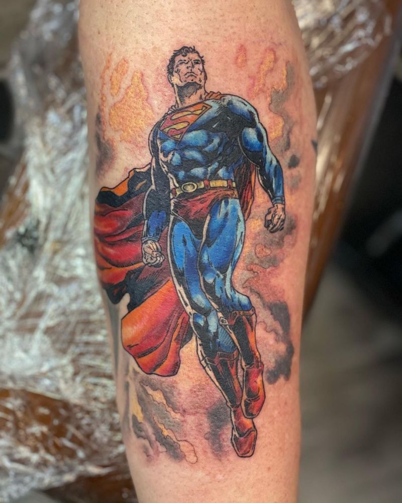 30 Pretty Superman Tattoos that Can Enhance Your Temperament