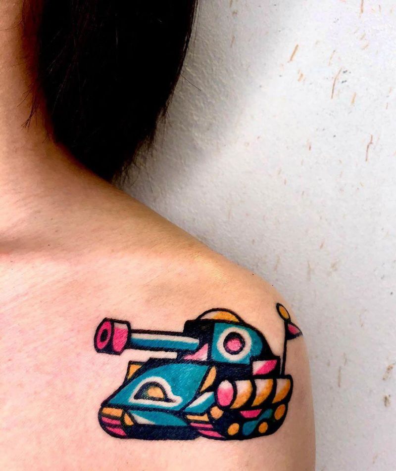 30 Pretty Tank Tattoos You Will Love