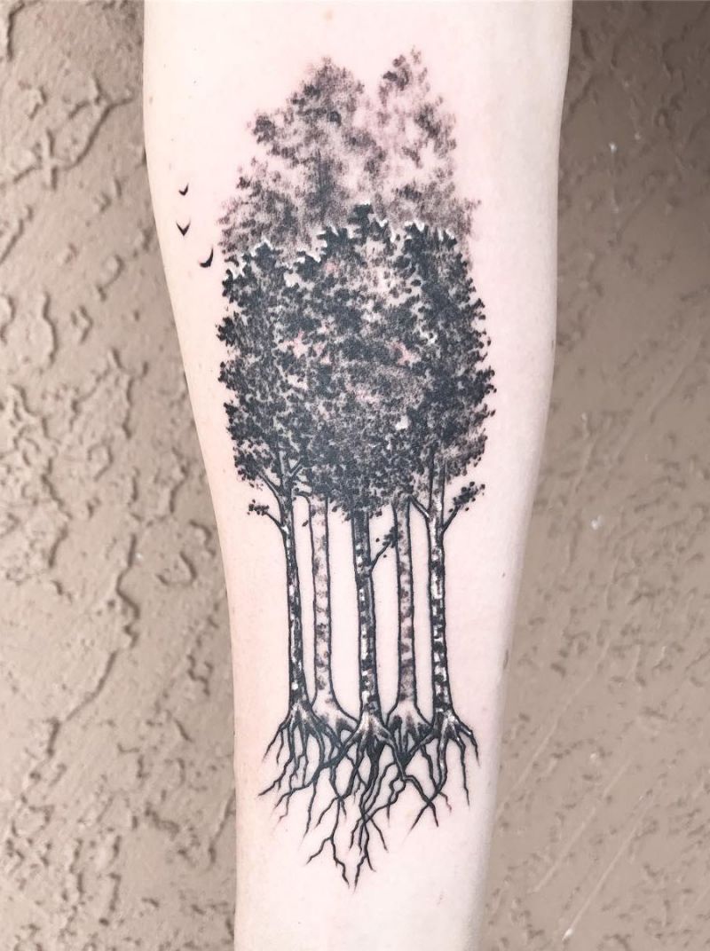 30 Pretty Aspen Tattoos for Inspiration