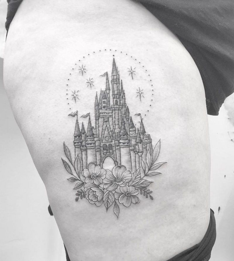 30 Pretty Castle Tattoos that Can Enhance Your Temperament