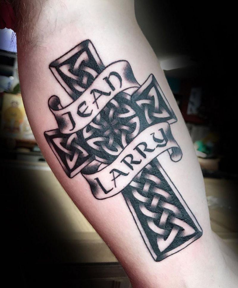 30 Pretty Celtic Cross Tattoos You Will Love