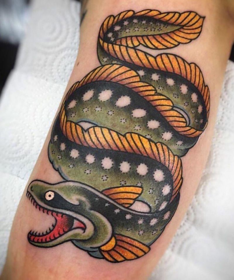 30 Pretty Eel Tattoos to Inspire You