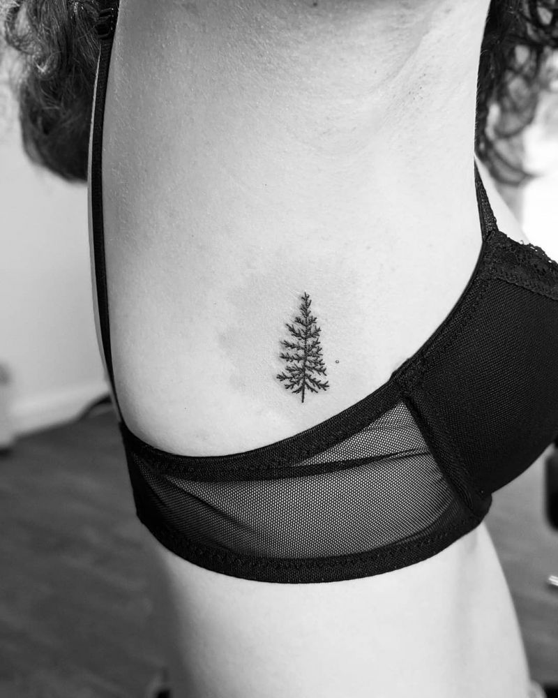 30 Pretty Fir Tree Tattoos You Will Love