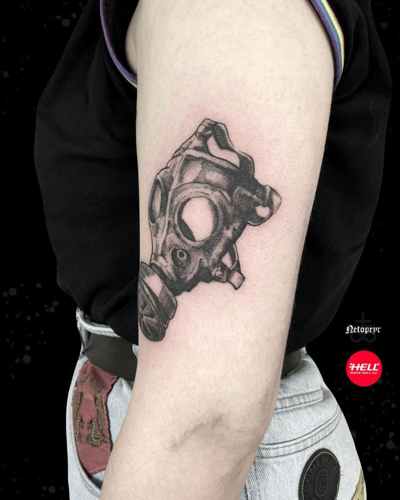 30 Pretty Gas Mask Tattoos You Will Love