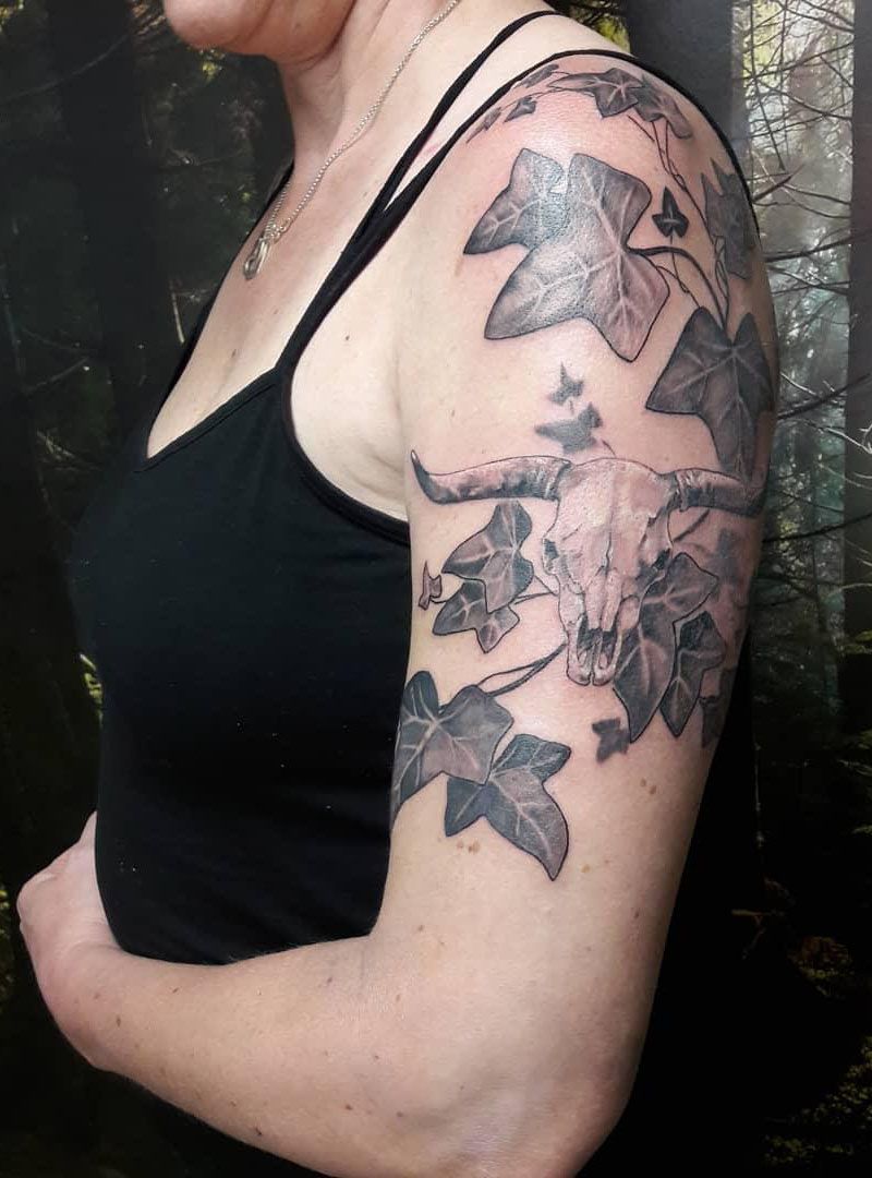 30 Pretty Ivy Tattoos Improve Your Temperament