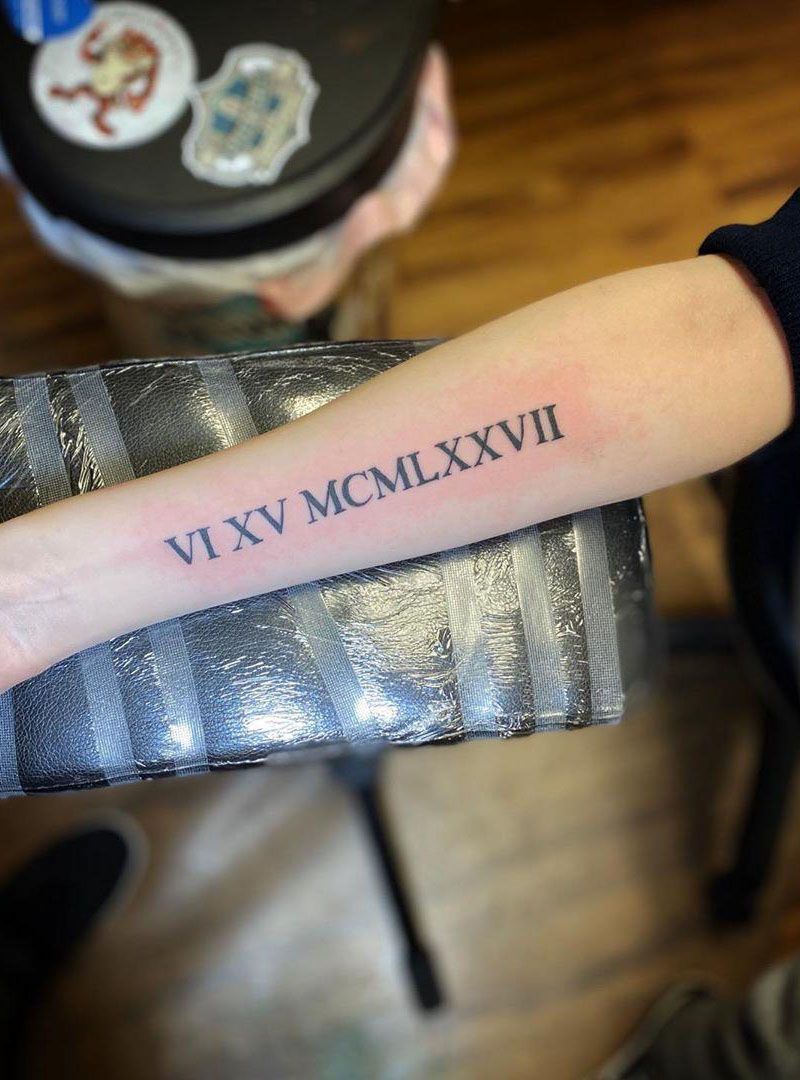 30 Pretty Roman Numeral Tattoos Make You Beautiful Forever