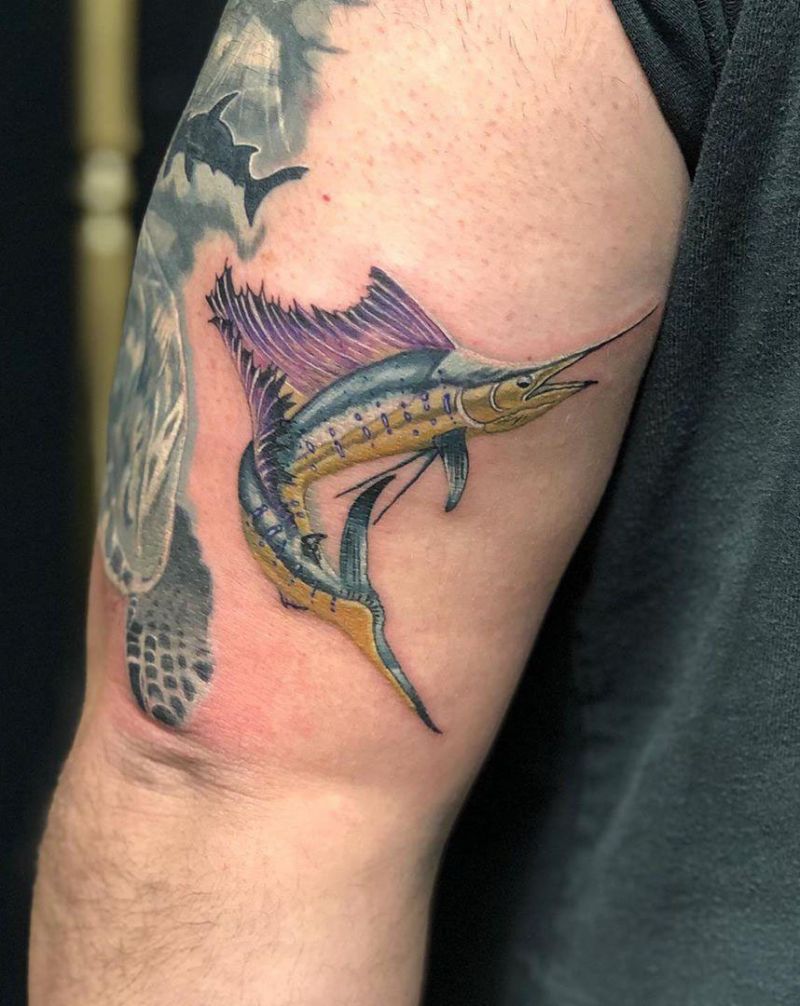 30 Pretty Sailfish Tattoos You Will Love