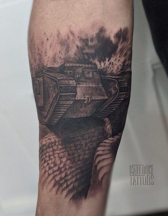 30 Pretty Tank Tattoos You Will Love