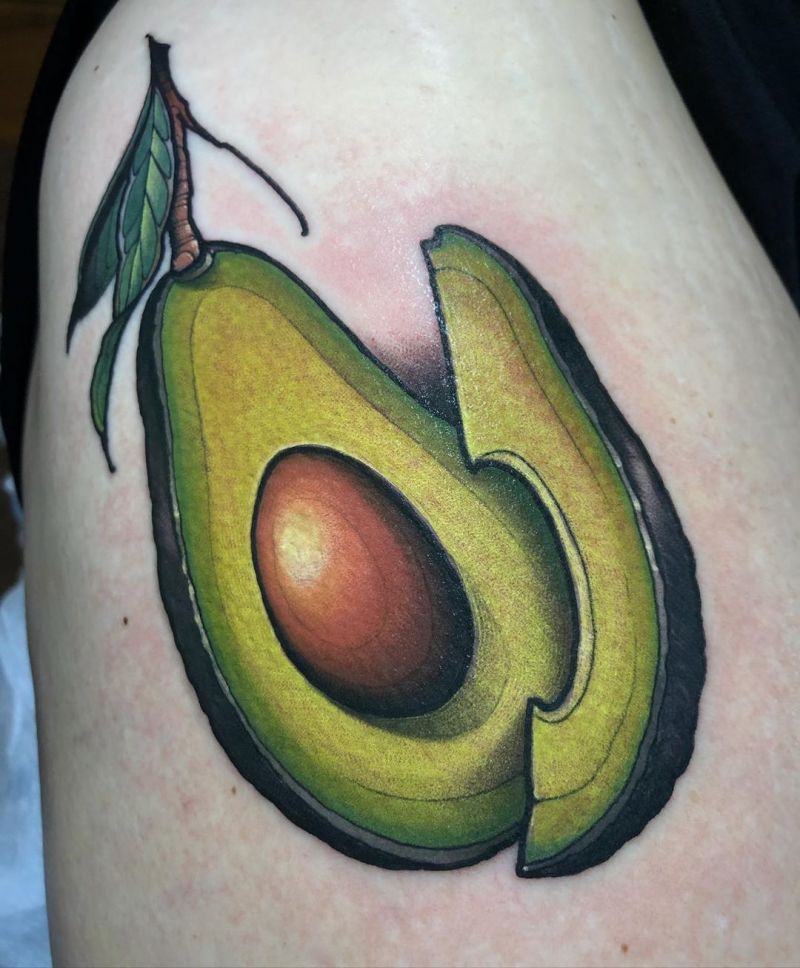 30 Pretty Avocado Tattoos Make You Elegant