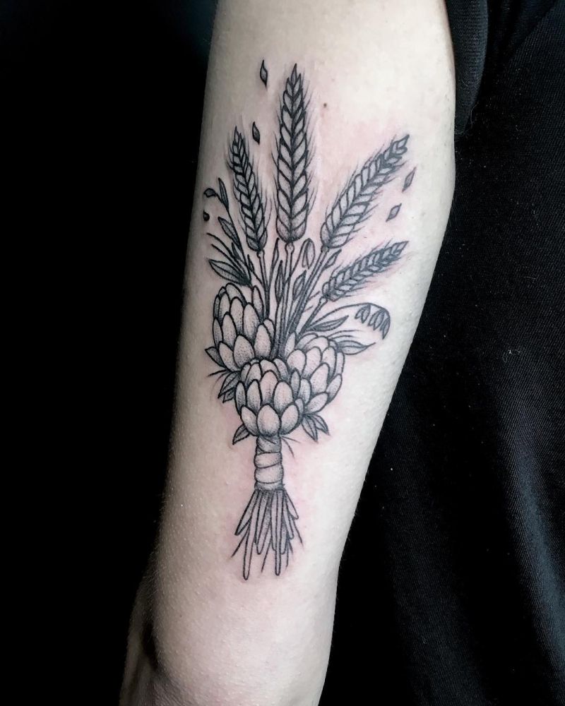 30 Pretty Barley Tattoos to Inspire You