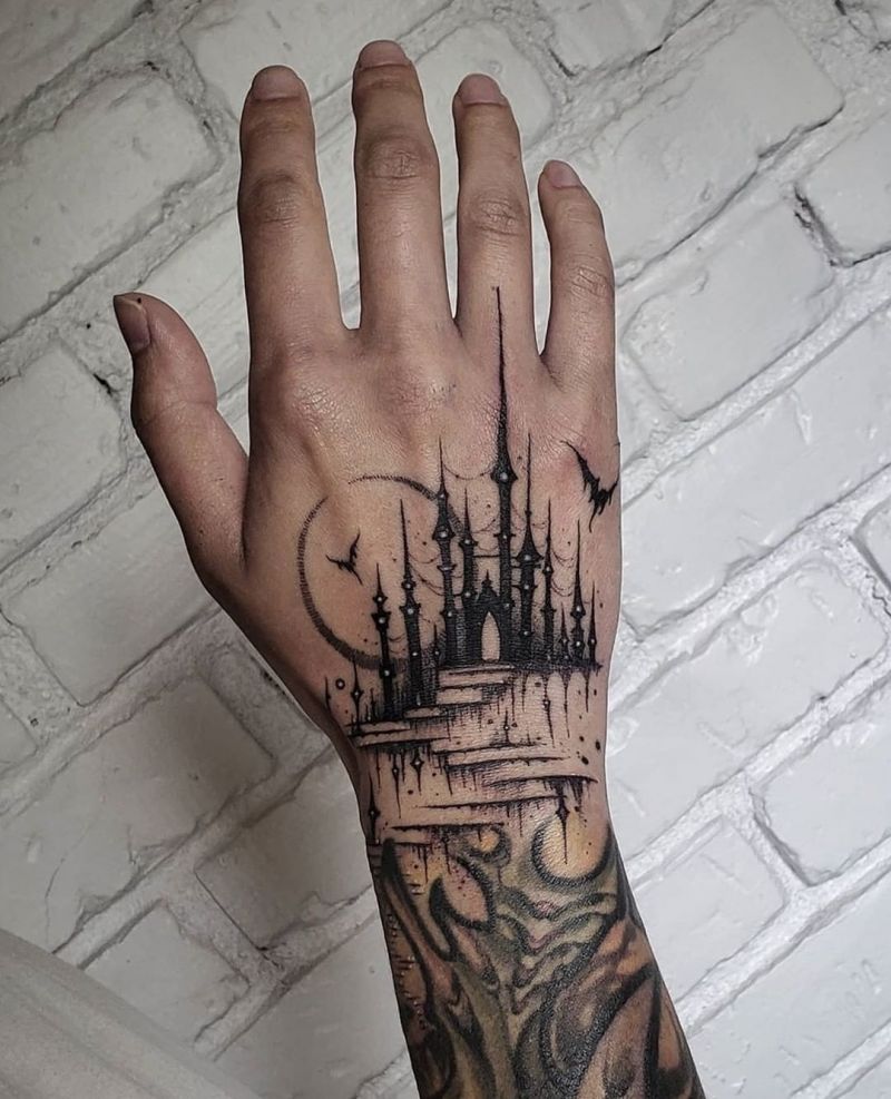 30 Pretty Castle Tattoos that Can Enhance Your Temperament