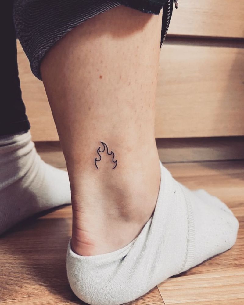 30 Pretty Flame Tattoos That Make You More Attractive