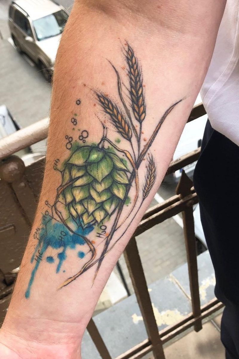 30 Pretty Hops Tattoos You Must Try