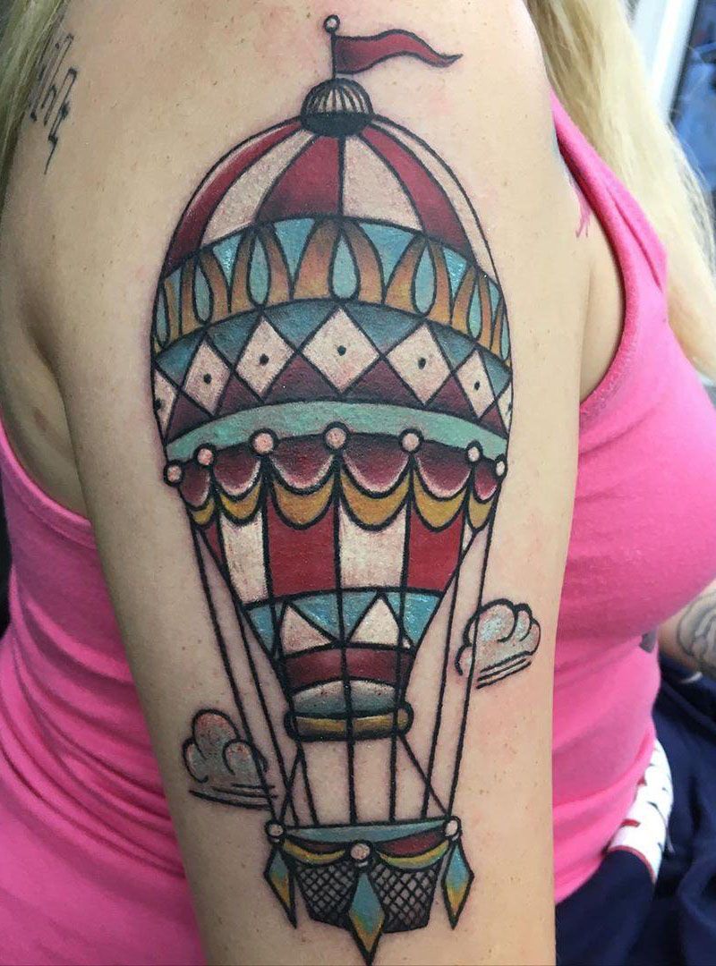 30 Pretty Hot Air Balloon Tattoos Let You Soar In The Sky