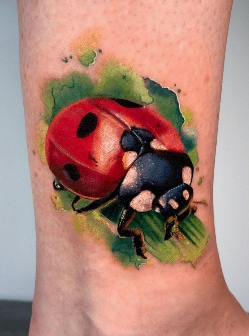 30 Pretty Ladybug Tattoos to Inspire You