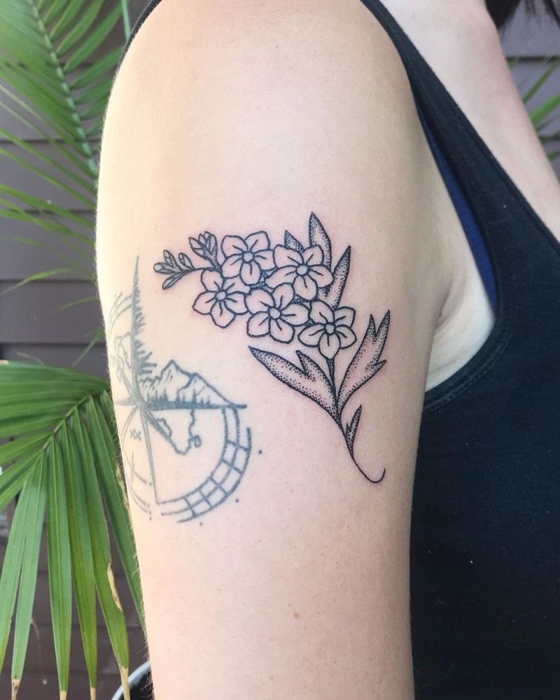 30 Pretty Larkspur Tattoos that Can Enhance Your Temperament