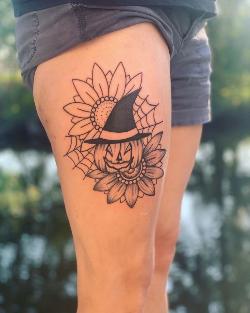 30 Pretty Pumpkin Tattoos You Will Love