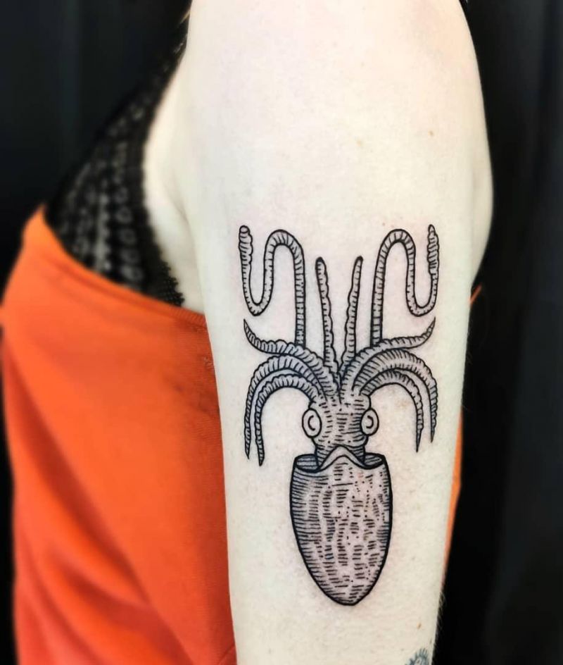 30 Pretty Squid Tattoos that Make You Sexy