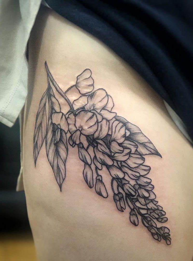 30 Pretty Wisteria Tattoos You Must Try