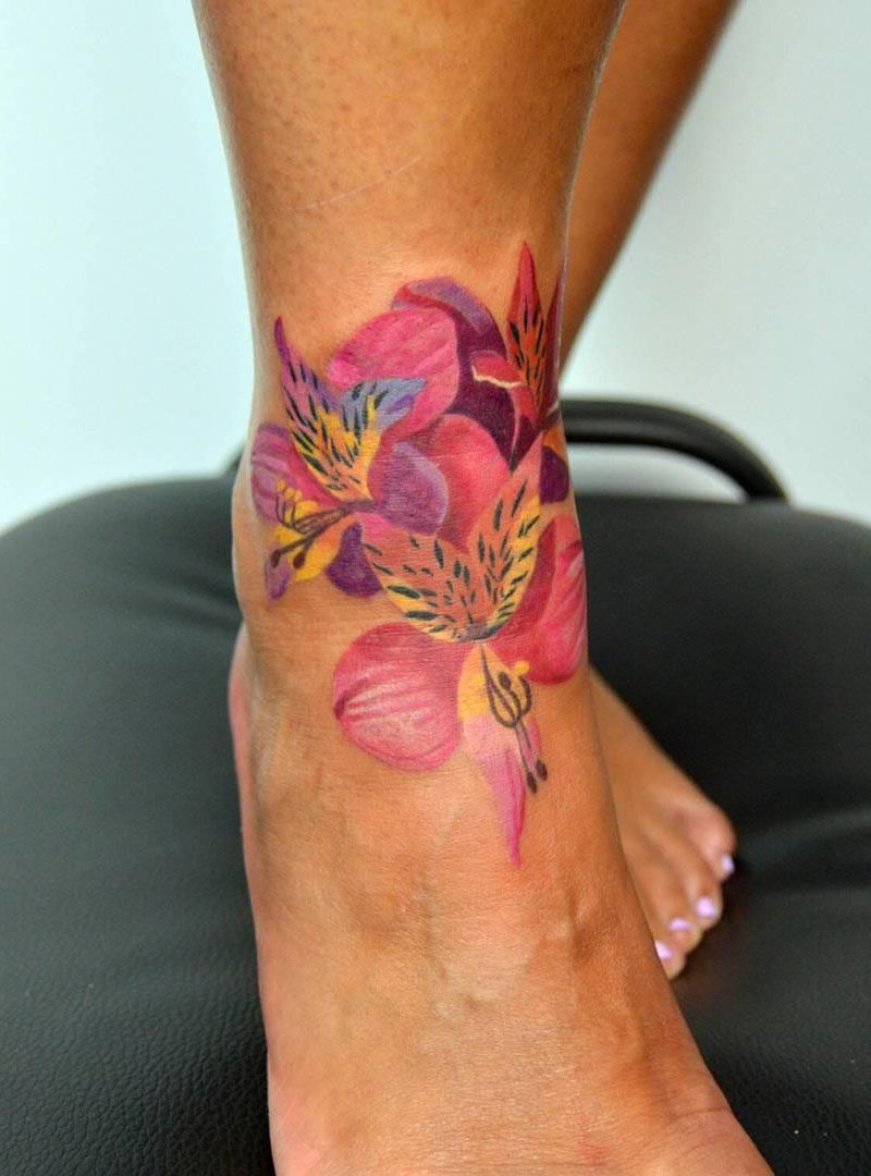 30 Pretty Alstroemeria Tattoos Show Your Temperament