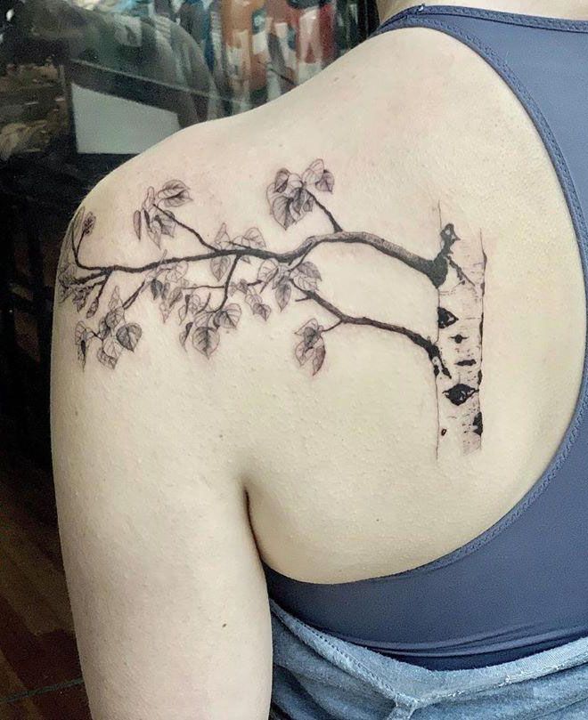 30 Pretty Aspen Tattoos for Inspiration