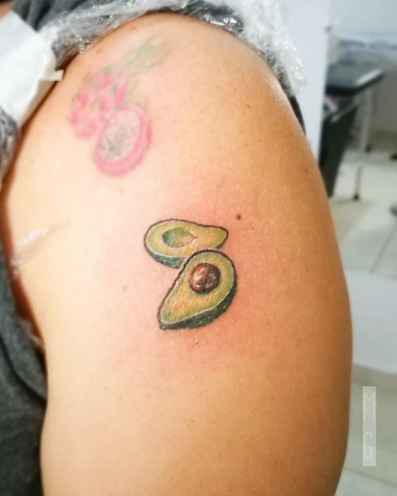 30 Pretty Avocado Tattoos Make You Elegant