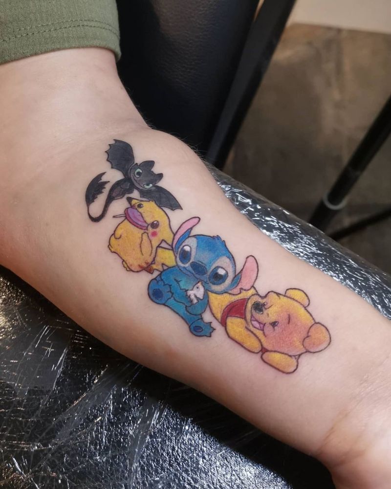 30 Pretty Cartoon Tattoos You Must Try