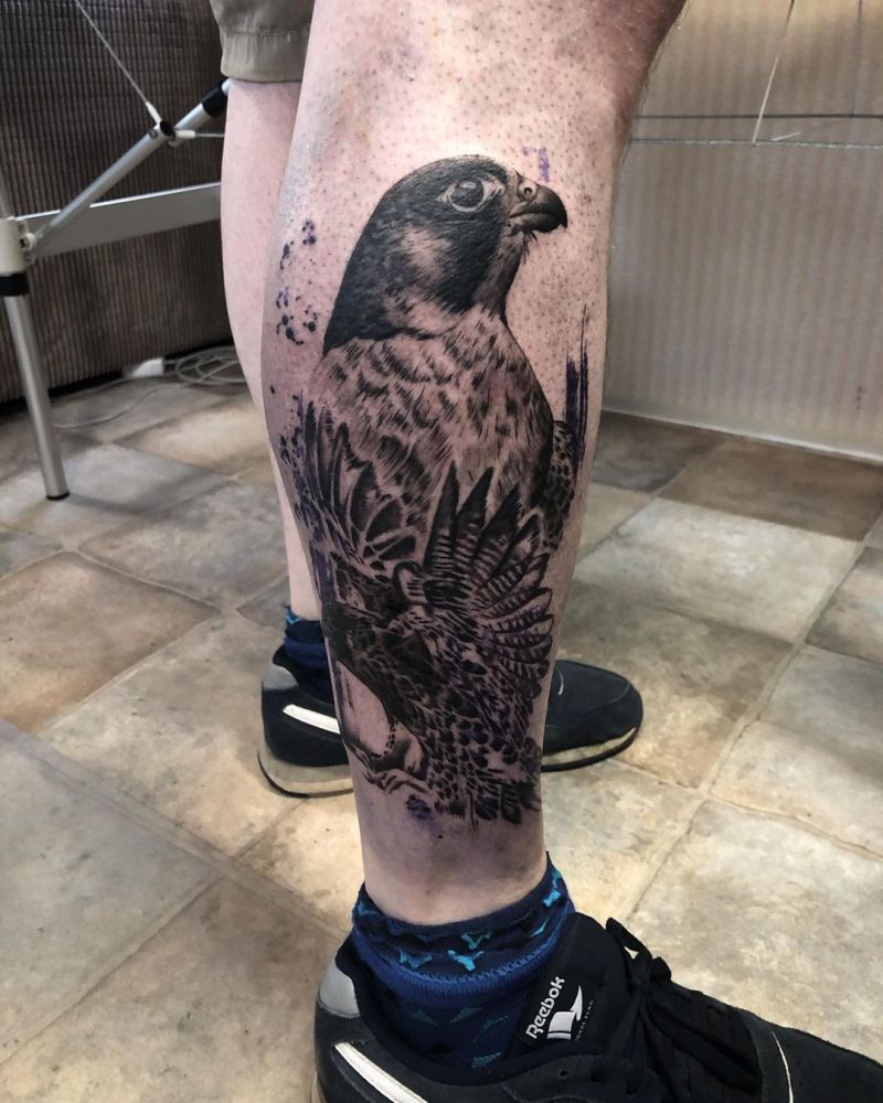 30 Pretty Falcon Tattoos Make You Elegant