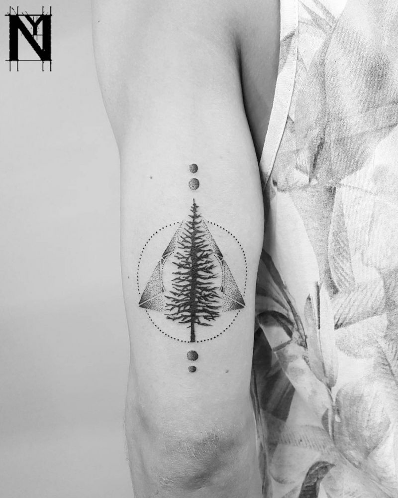 30 Pretty Fir Tree Tattoos You Will Love