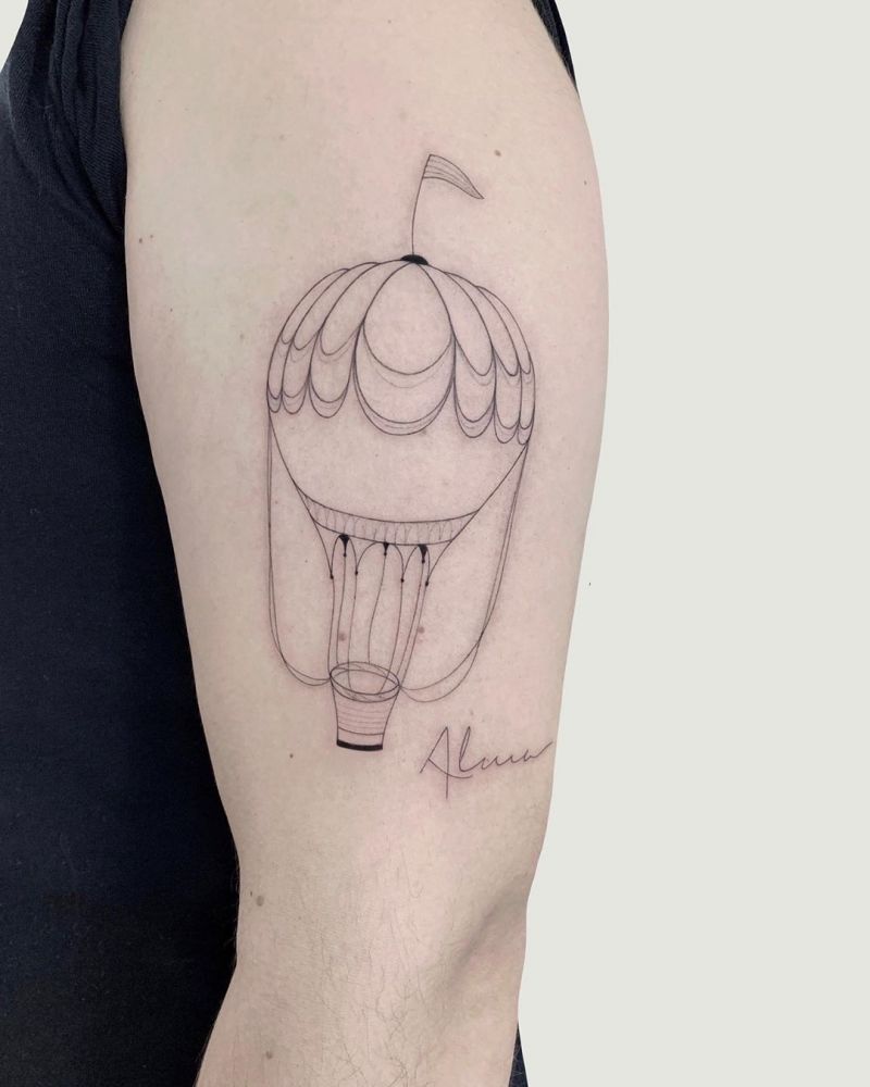 30 Pretty Hot Air Balloon Tattoos Let You Soar In The Sky