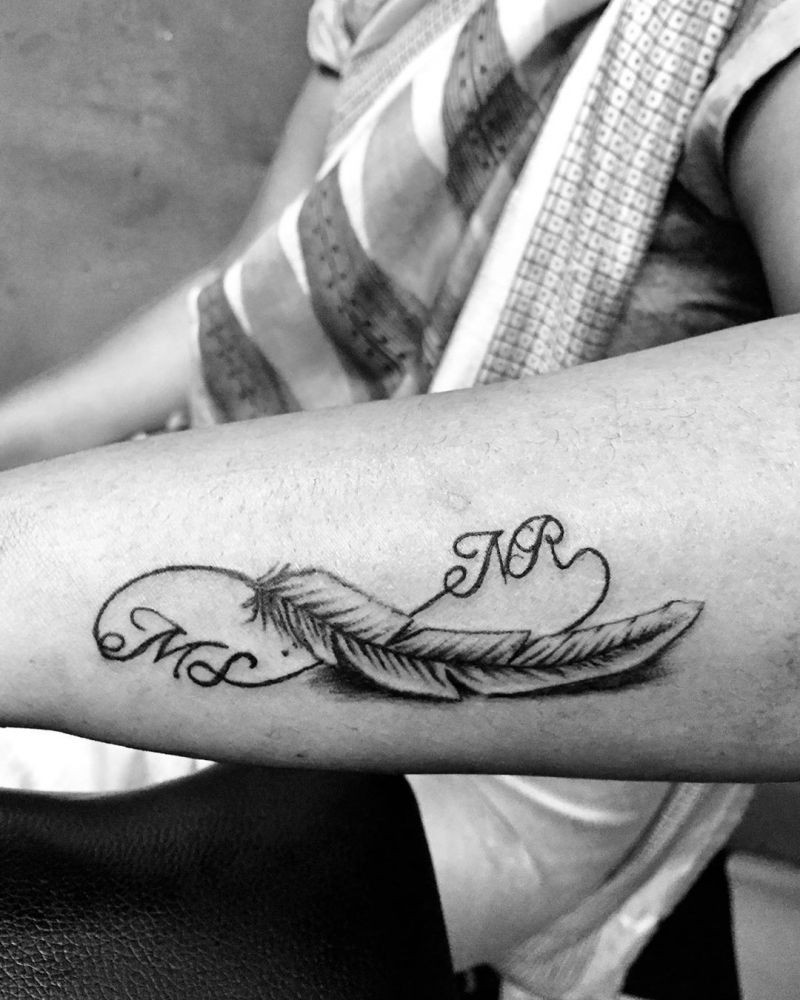 30 Pretty Infinity Feather Tattoos Make You Beautiful Forever