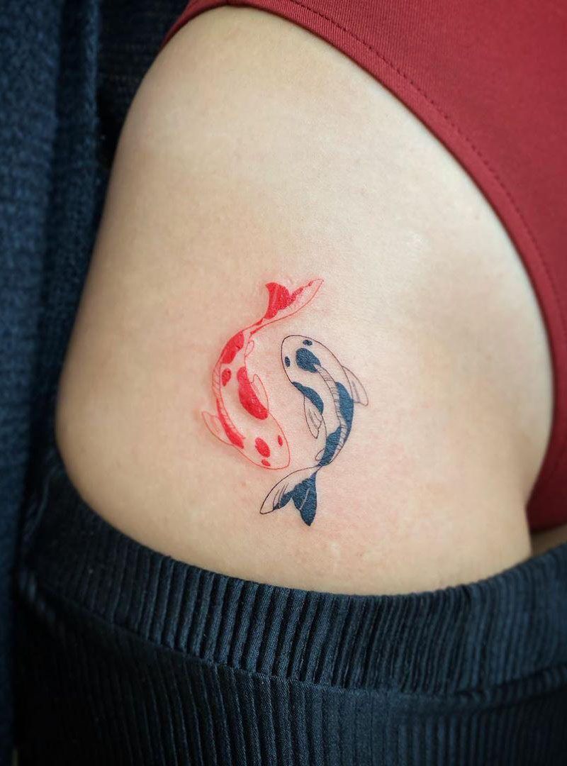 30 Pretty Koi Fish Tattoos Improve Your Temperament