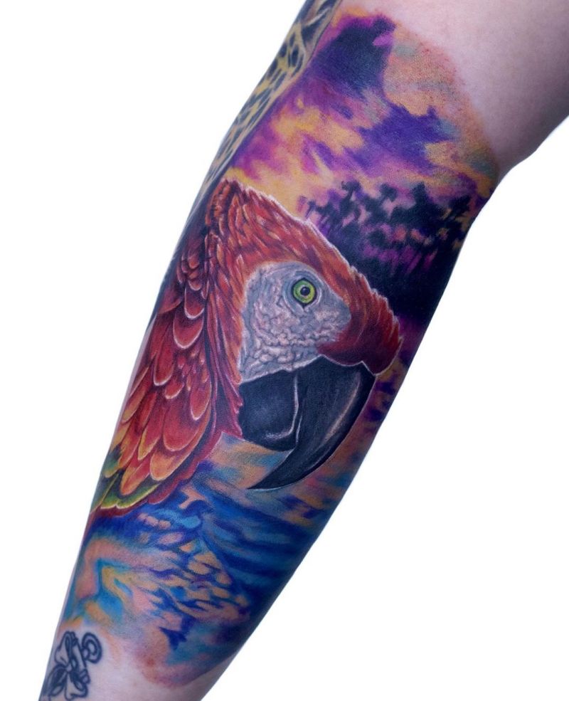 30 Pretty Macaw Tattoos Bring You Happiness