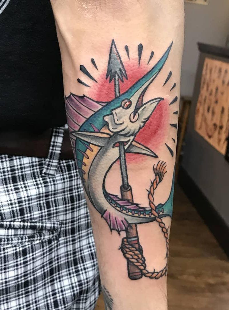 30 Pretty Sailfish Tattoos You Will Love