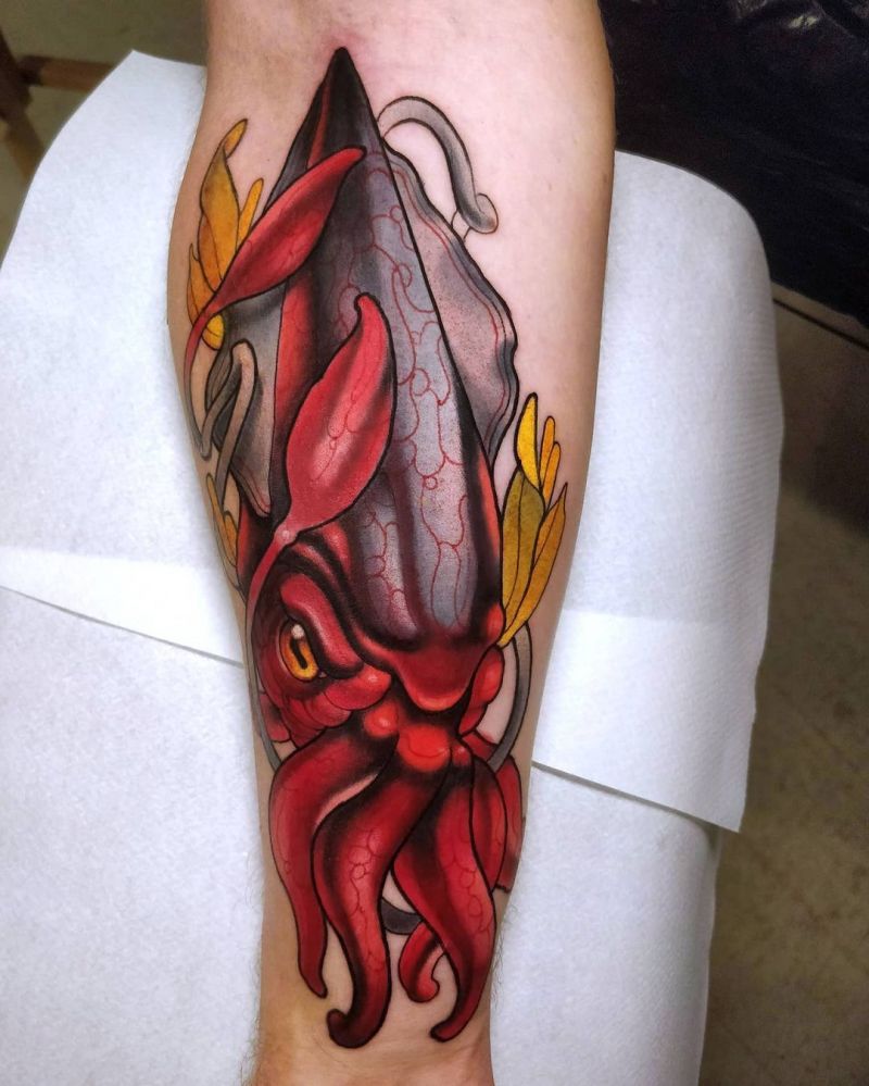 30 Pretty Squid Tattoos that Make You Sexy